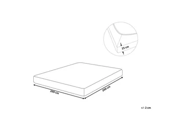 Dra-på-lakan Hofuf Beige, 200x200 cm - Beige, 200x200 cm - Products - Textil & mattor - Sängkläder - Lakan - Dra på lakan