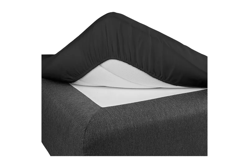 Dra-på-lakan Borganäs of Sweden, 160 x 200 cm, Svart