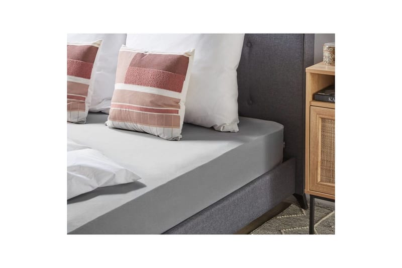 Dra-på-lakan Hofuf Grå, 140x200 cm - Grå, 140x200 cm - Products - Textil & mattor - Sängkläder - Lakan - Dra på lakan