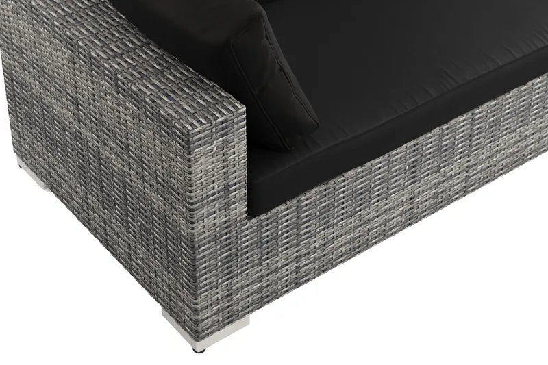 Bahamas Högermodul utomhus 140 cm i konstrotting - Grå - Products - Utemöbler & utemiljö - Övrigt utemöbler - Moduler utesoffa