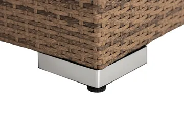 Bahamas Hörnmodul utomhus i konstrotting - Sand / Vita dynor - Products - Utemöbler & utemiljö - Övrigt utemöbler - Moduler utesoffa