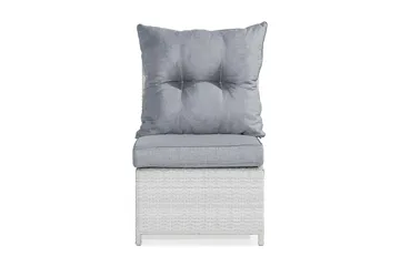 James Mittmodul utomhus i konstrotting - Vit / Ljusgrå dynor - Products - Utemöbler & utemiljö - Övrigt utemöbler - Moduler utesoffa - Mittmodul utesoffa