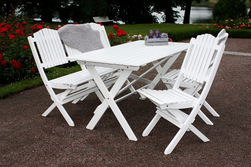 Delpino Klappstol Utomhus - Vit - Products - Utemöbler & utemiljö - Balkong & altan - Balkongmöbler - Balkongstol