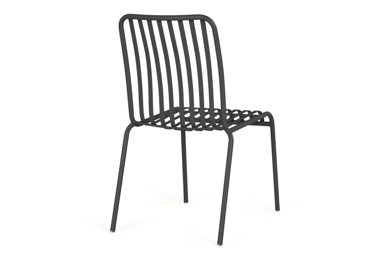 Jarva Matstol Utomhus i metall för balkong och uteplats - Grå / Svart - Products - Utemöbler & utemiljö - Balkong & altan - Balkongmöbler - Balkongstol
