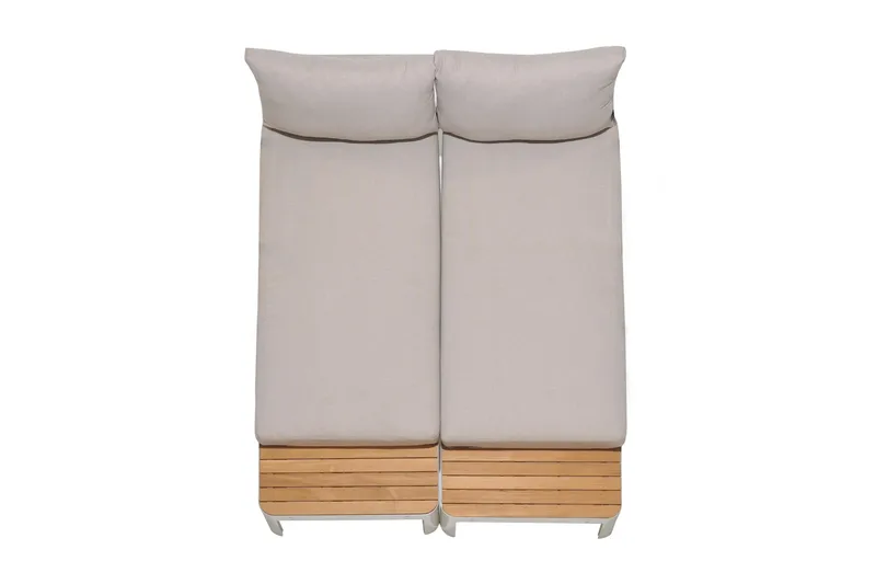 Portals Utesoffa 2-sits - Teak/Vit - Products - Utemöbler & utemiljö - Balkong & altan - Balkongmöbler - Balkongsoffa