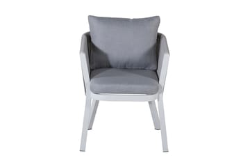 Virya Matstol Utomhus med Dyna - Vit/Grå - Products - Utem öbler & utemiljö - Balkong & altan - Balkongmöbler - Balkongstol