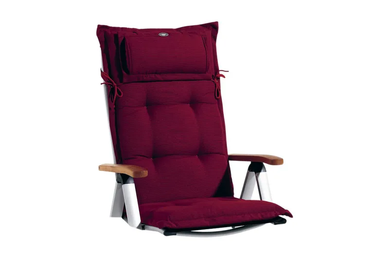 Positionsdyna Fritab Positionsdyna Canyon med nackkudde Wine red - Products - Utemöbler & utemiljö - Dynor - Positionsdynor
