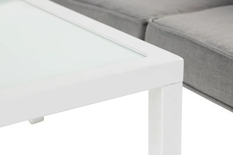 Ariany Hörnsoffa - Vit / Grå dynor - Products - Utemöbler & utemiljö - Loungemöbler - Loungesoffor