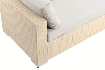 Bahamas utomhus hörnsoffa 6-sits vändbar med bord - Beige - Products - Utemöbler & utemiljö - Loungemöbler - Loungeset & loungegrupp