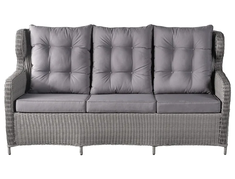 California utemöbelgrupp med recliner soffa, fåtöljer och bord - Grå konstrotting - Grå - Products - Utemöbler & utemiljö - Loungemöbler - Loungeset & loungegrupp