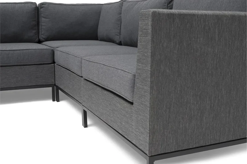 Hillerstorp Adelshamn Hörnsoffa Utomhus - Grå - Products - Utemöbler & utemiljö - Loungemöbler - Loungeset & loungegrupp