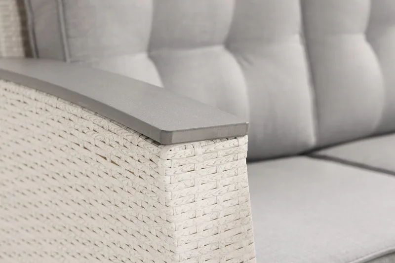 James Lyx Loungegrupp Vändbar - Vit / Gråa dynor - Products - Utemöbler & utemiljö - Loungemöbler - Loungeset & loungegrupp