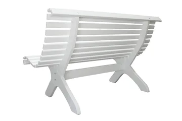 Norvald Trädgårdsbänk 140 cm - Vit - Products - Utemöbler & utemiljö - Loungemöbler - Loungesoffor