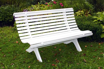 Norvald Trädgårdsbänk 140 cm - Vit - Products - Utemöbler & utemiljö - Loungemöbler - Loungesoffor