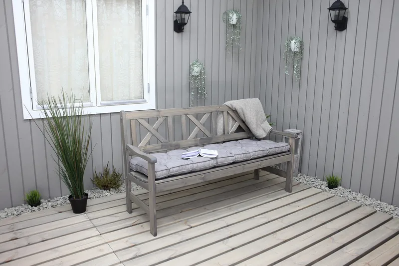 Olivo 3-sits Utesoffa - Grå - Products - Utemöbler & utemiljö - Loungemöbler - Loungesoffor