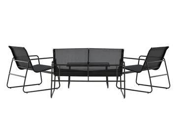 Scopello Soffgrupp Utomhus 4-sits - Svart - Products - Utemöbler & utemiljö - Loungemöbler - Loungeset & loungegrupp