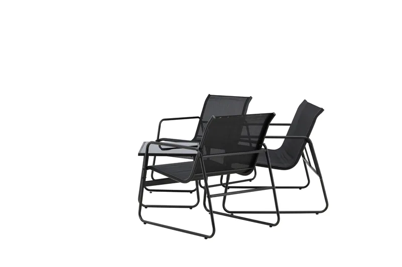 Scopello Soffgrupp Utomhus 4-sits - Svart - Products - Utemöbler & utemiljö - Loungemöbler - Loungeset & loungegrupp