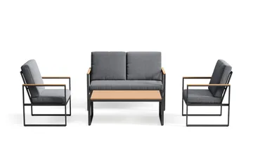 Serena Soffgrupp Utomhus  4-sits - Antracit - Products - Utemöbler & utemiljö - Loungemöbler - Loungeset & loungegrupp