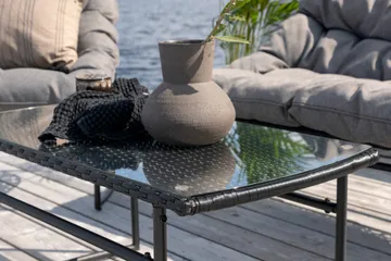 Tina Loungegrupp Utomhus 4-sits - Svart - Products - Utemöbler & utemiljö - Loungemöbler - Loungeset & loungegrupp