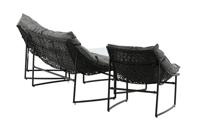 Tina Loungegrupp Utomhus 4-sits - Svart - Products - Utemöbler & utemiljö - Loungemöbler - Loungeset & loungegrupp