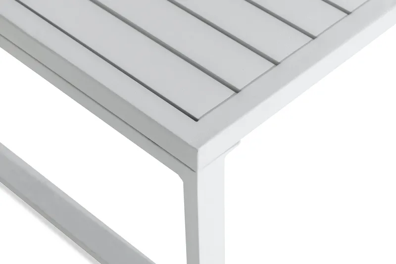 Tunis Loungegrupp Utomhus - 4-sits Loungeset Utemöbler för Uteplats - Vit / Gråa dynor - Products - Utemöbler & utemiljö - Loungemöbler - Loungeset & loungegrupp