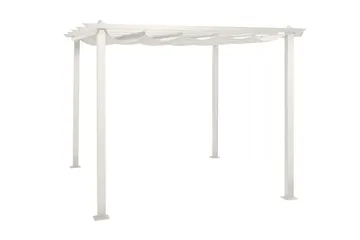 Porto Pergola 3x3 m i aluminium med tak för solskydd - Vit - Products - Utemöbler & utemiljö - Solskydd - Pergola
