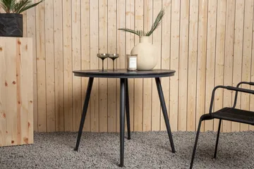 Break Matbord Utomhus Rund 90 cm - Svart - Products - Utemöbler & utemiljö - Utebord & trädgårdsbord - Matbord utomhus