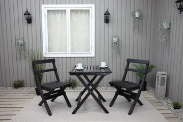 Edilma KlappUtebord 65 cm - Kaffesvart - Products - Utemöbler & utemiljö - Utebord & trädgårdsbord - Matbord utomhus