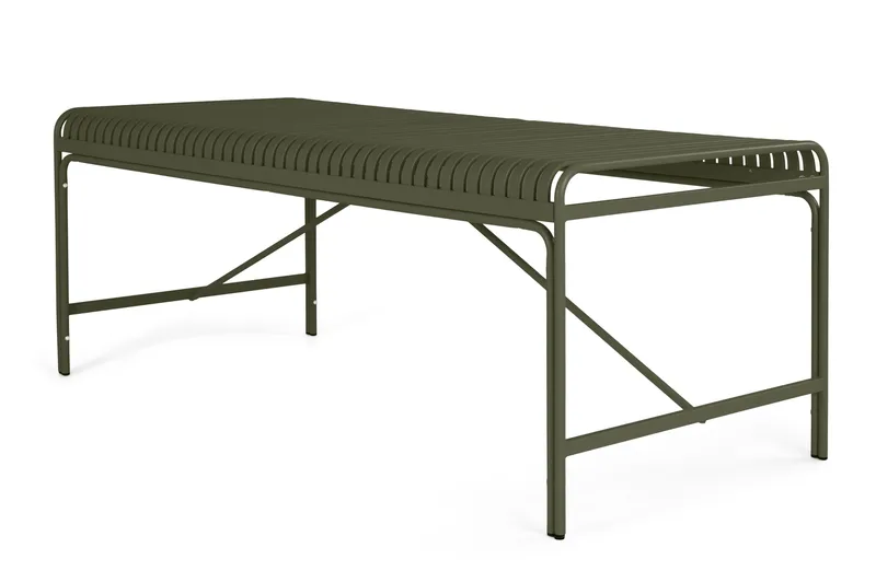 Jarva Rektangulärt Matbord Utomhus 90x200 cm i Metall, Grön