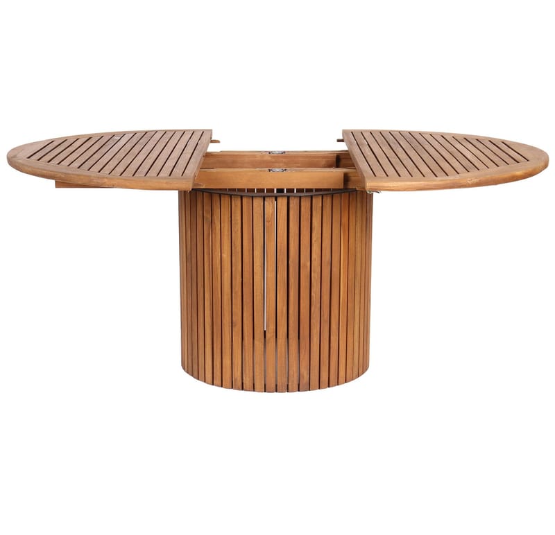 Saltö teakbord runt förlängningsbart  Ø115 + 40 cm, Teak