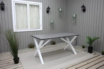 Scottsdale Matbord Utomhus 150 cm Grå/Vit - KWA - Products - Utemöbler & utemiljö - Utebord & trädgårdsbord - Matbord utomhus