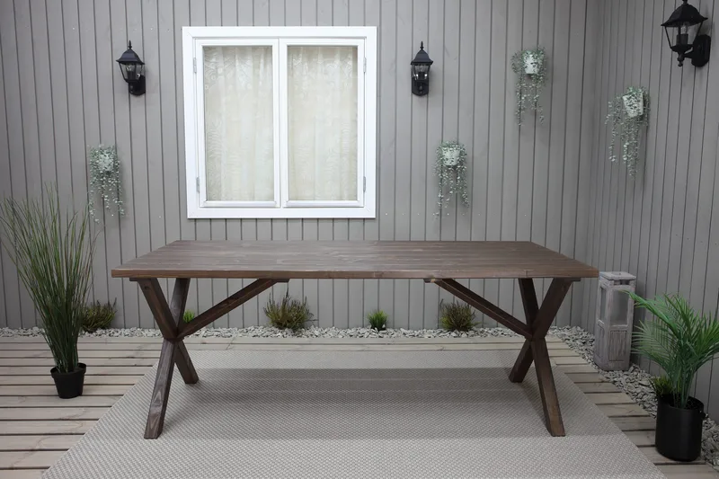 Scottsdale Matbord Utomhus 190 cm - Brun - Products - Utemöbler & utemiljö - Utebord & trädgårdsbord - Matbord utomhus