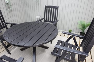 Scottsdale Matbord Utomhus Runt 112 cm - Kaffesvart - Products - Utemöbler & utemiljö - Utebord & trädgårdsbord - Matbord utomhus