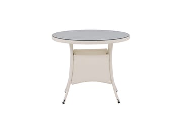Volta Matbord Utomhus 90 Rund - Vit - Products - Utemöbler & utemiljö - Utebord & trädgårdsbord - Matbord utomhus