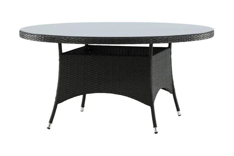 Volta Matbord Utomhus Rund Ø150 cm Svart - Venture Home - Products - Utemöbler & utemiljö - Utebord & trädgårdsbord - Matbord utomhus