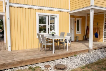 Break Matgrupp Utomhus + 4 Utestolar - Grå/Vit - Products - Utemöbler & utemiljö - Utegrupp - Matgrupp utomhus