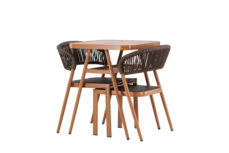 Amadora Balkonggrupp 2-sits - Brun - Products - Utemöbler & utemiljö - Utegrupp - Cafegrupp & cafeset