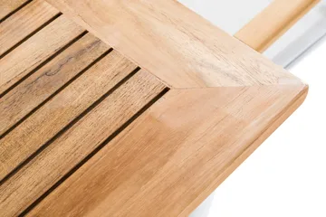 Las Vegas Matgrupp Utomhus 220-280 + 6 Positionsstol Lyx - Teak/Vit - Products - Utemöbler & utemiljö - Utegrupp - Matgrupp utomhus