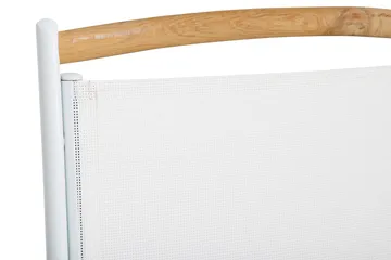 Las Vegas Matgrupp Utomhus 220-280 + 8 Positionsstol Lyx m Dyna - Vit/Teak/Vit/Teak/Grå - Products - Utemöbler & utemiljö - Utegrupp - Matgrupp utomhus