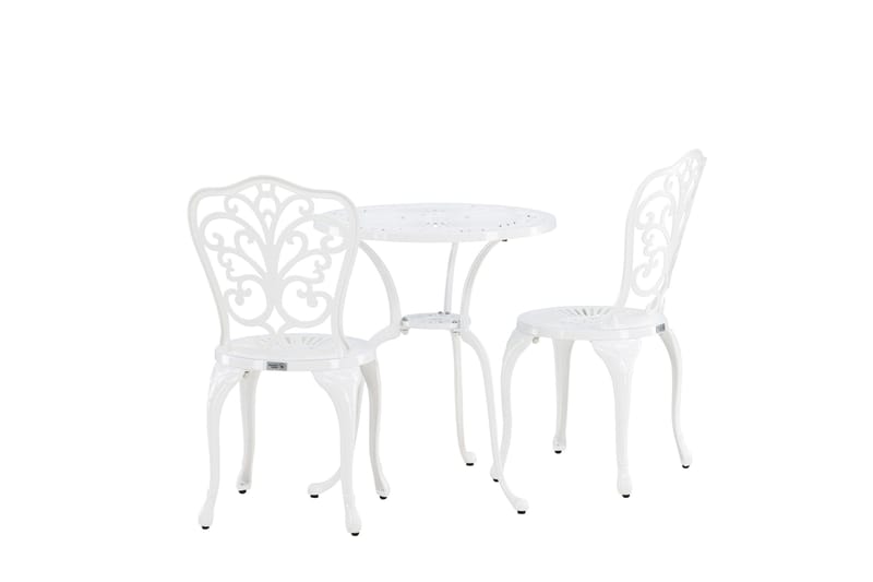 Nandin Matgrupp Utomhus + 2 Utestolar - Vit - Products - Utemöbler & utemiljö - Utegrupp - Cafegrupp & cafeset