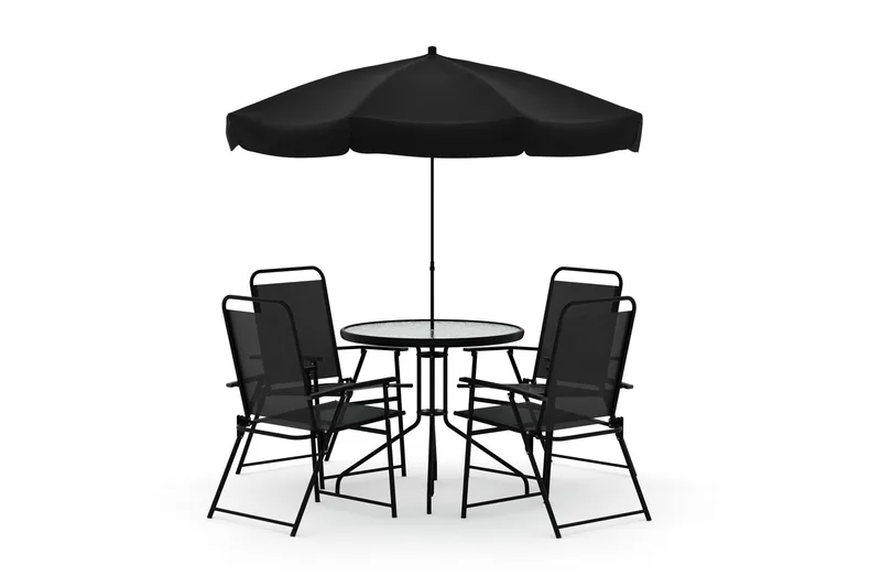 Samra Matgrupp Utomhus 4-sits - Svart - Products - Utemöbler & utemiljö - Utegrupp - Matgrupp utomhus