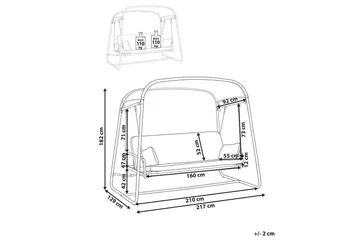 Hammock Marsciano - Ljusgrå - Products - Utemöbler & utemiljö - Utesoffa - Hammock