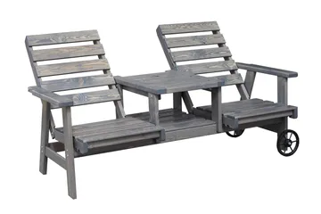 KIngdom Utebänk 177 cm - Grå - Products - Utemöbler & utemiljö - Utesoffa - Trädgårdsbänk & utebänk