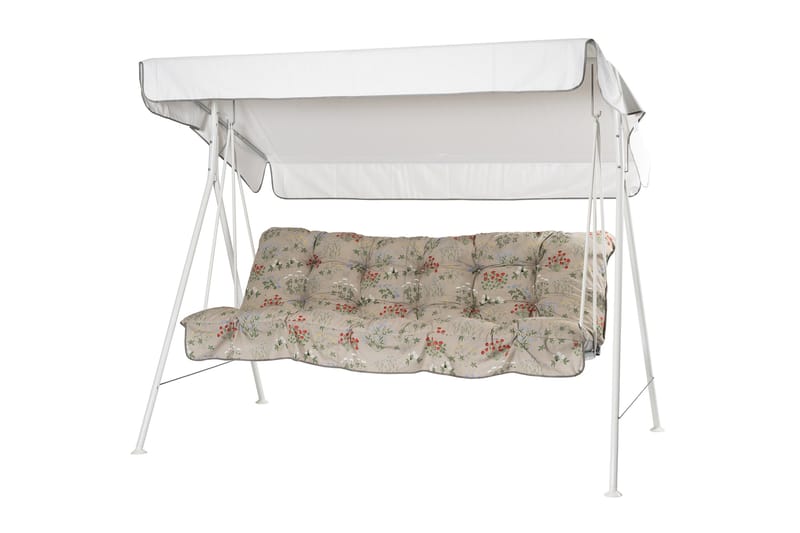 Riviera Komplett Hammock 190 cm, Vit/Blommig