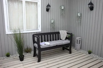 Rosenberg Utesoffa - Kaffesvart - Products - Utemöbler & utemiljö - Utesoffa - Trädgårdsbänk & utebänk