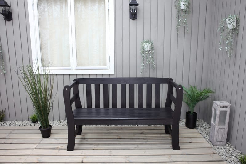 Rosenberg Utesoffa - Kaffesvart - Products - Utemöbler & utemiljö - Utesoffa - Trädgårdsbänk & utebänk