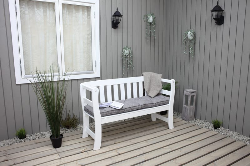 Rosenberg Utesoffa - Vit - Products - Utemöbler & utemiljö - Utesoffa - Trädgårdsbänk & utebänk
