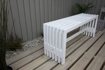 Ulrey Bänk Utomhus - Vit - Products - Utemöbler & utemiljö - Utesoffa - Trädgårdsbänk & utebänk