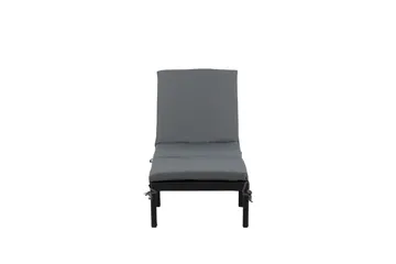 Bilbao Solsäng med Dyna - Svart/Grå - Products - Utemöbler & utemiljö - Utestol & trädgårdsstol - Solsäng & solvagn