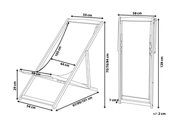 Gjengene Solstol - Brun - Products - Utemöbler & utemiljö - Utestol & trädgårdsstol - Solstol